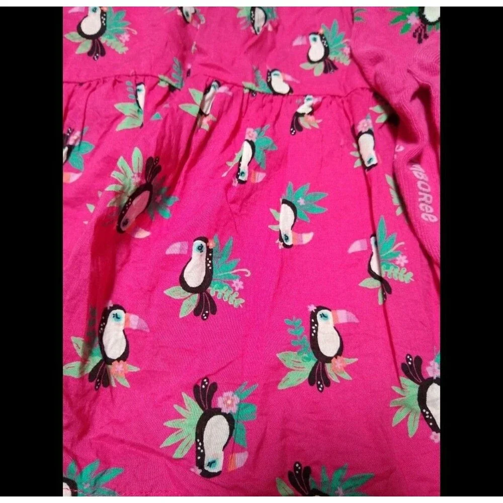 Gymboree Jungle Brights Toucan Dress And Socks 5t